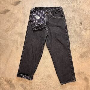 Vintage LL Bean Flannel Lined Jeans Comfort Waist 32x29 Made in Mexico